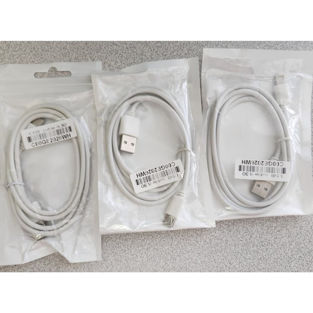 USB C Charging Cable 8.30 White Brand New In Package